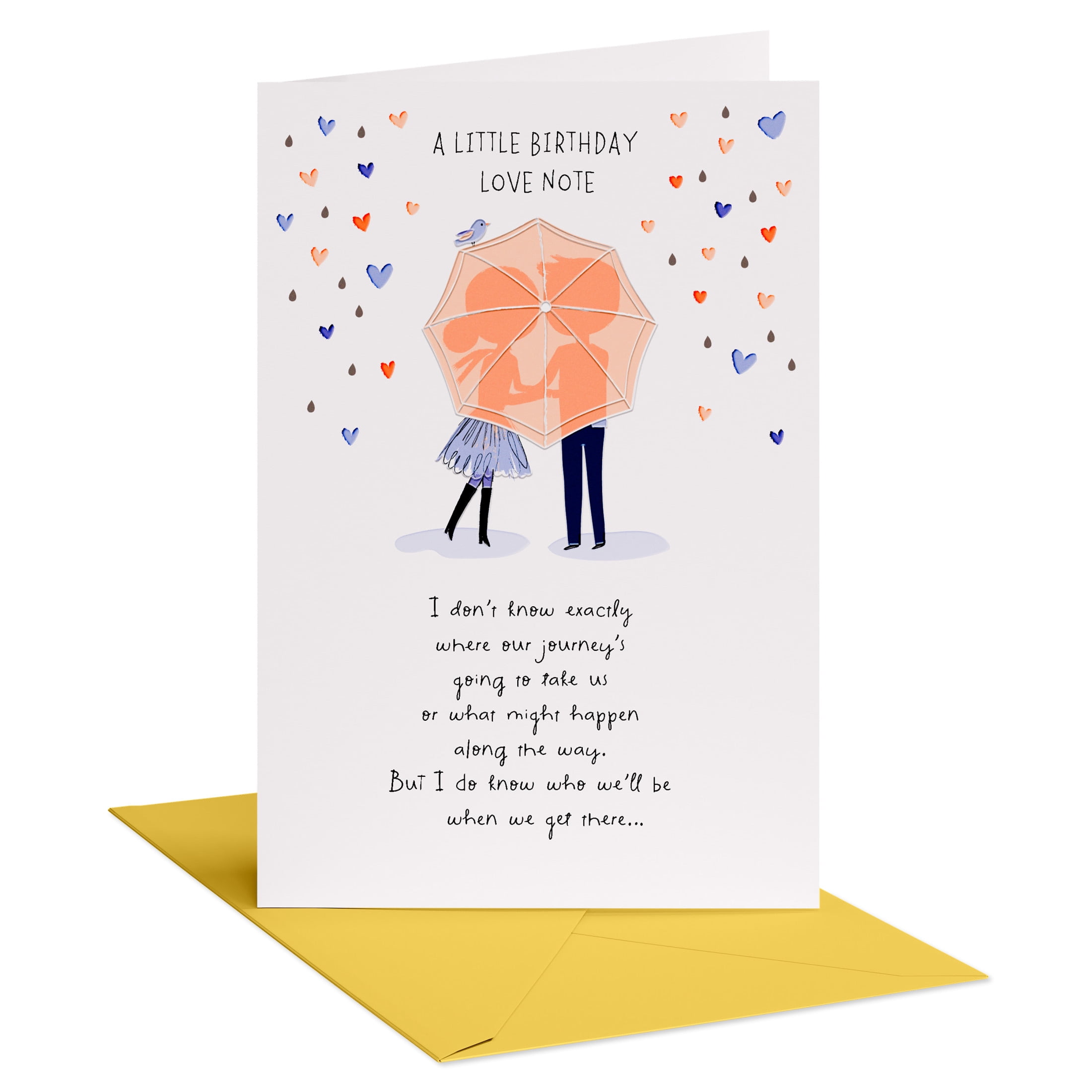 American Greetings Romantic Birthday Card (Still Holding Hands)