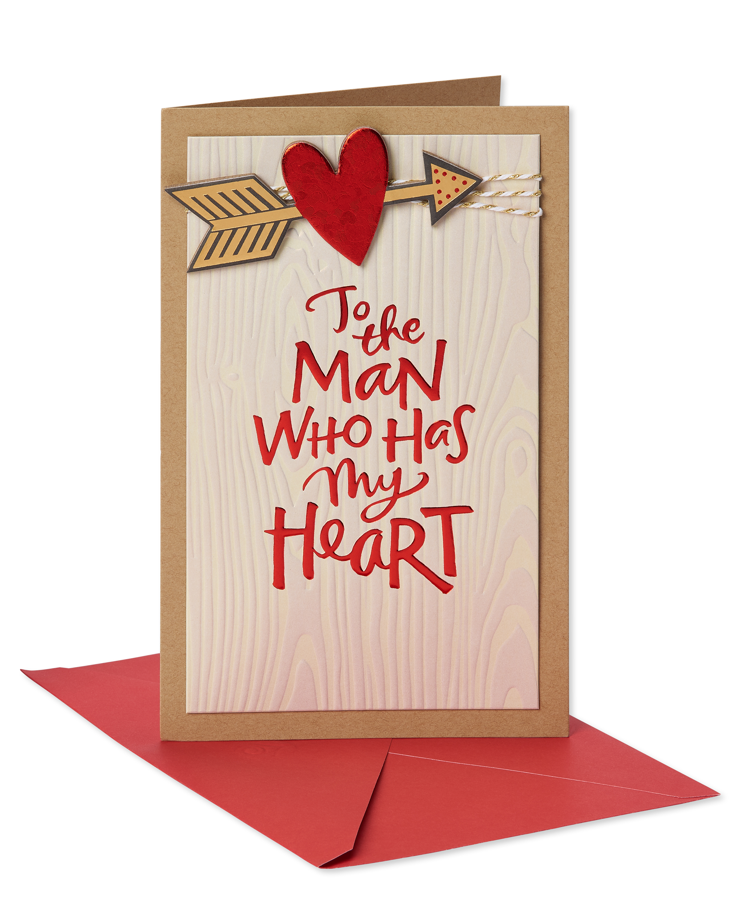 American Greetings Romantic Valentine's Day Card for Him (Man Who Has My Heart) - image 1 of 3