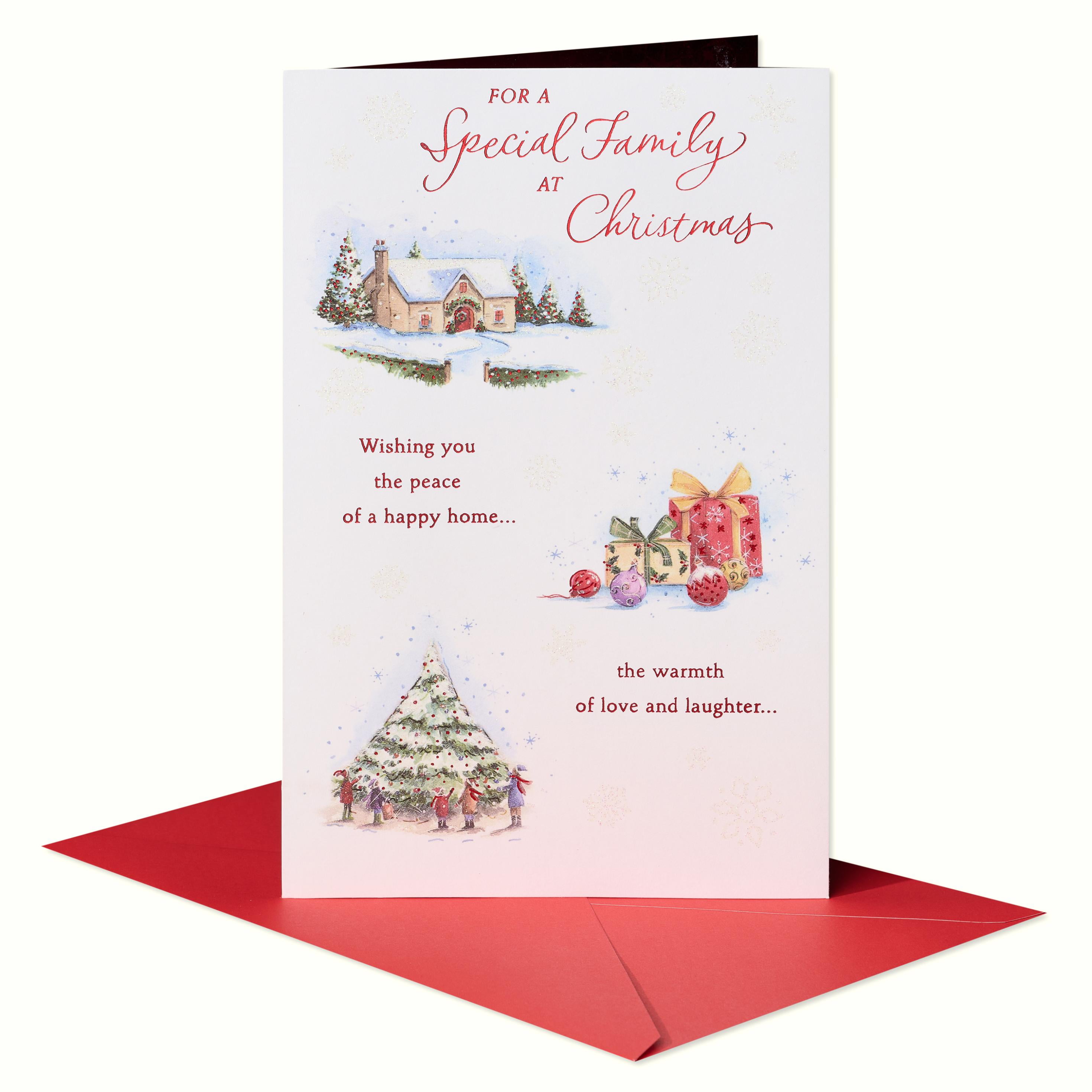 American Greetings Special Family Christmas Card