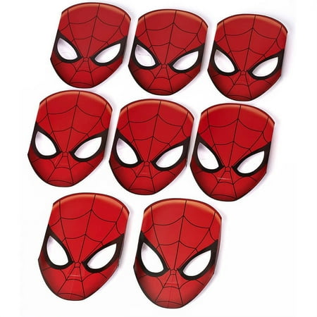 American Greetings Spider-Man Party Masks, 8 Count