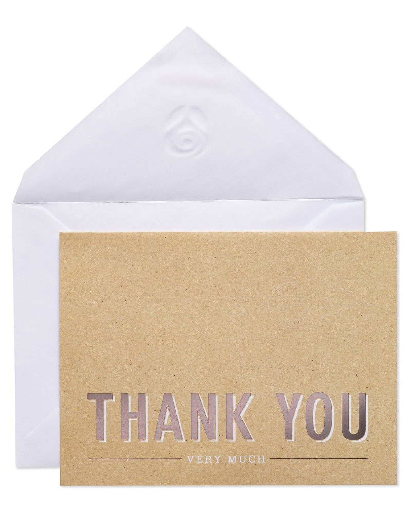 American Greetings Stationery, Thank You Kraft (20-Count)