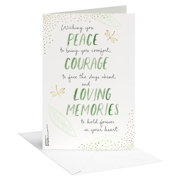 American Greetings Sympathy Card (Bringing Comfort and Courage)