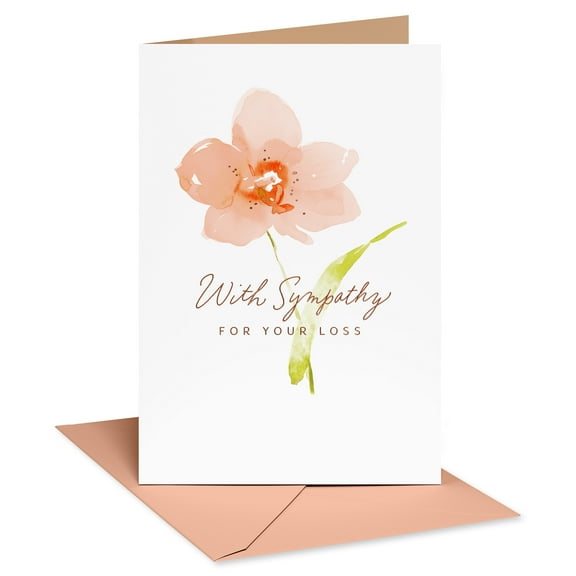 American Greetings Religious Sympathy Card (Ease Your Pain)