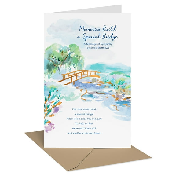 American Greetings Sympathy Card (Memories Build a Special Bridge)