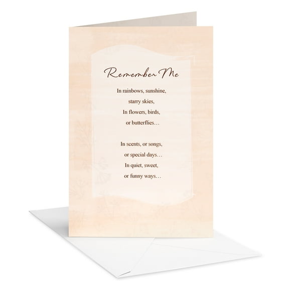 American Greetings Sympathy Card (Remember Me)