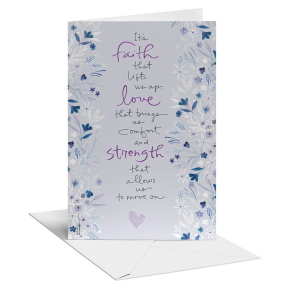 American Greetings Religious Sympathy Card for Religious Remembrance (Healing Power)