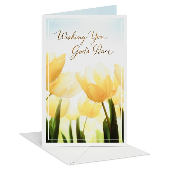 American Greetings Religious Sympathy Card (Gods Peace)
