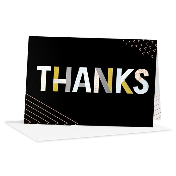 American Greetings Blank Thank You Card (Black and White)