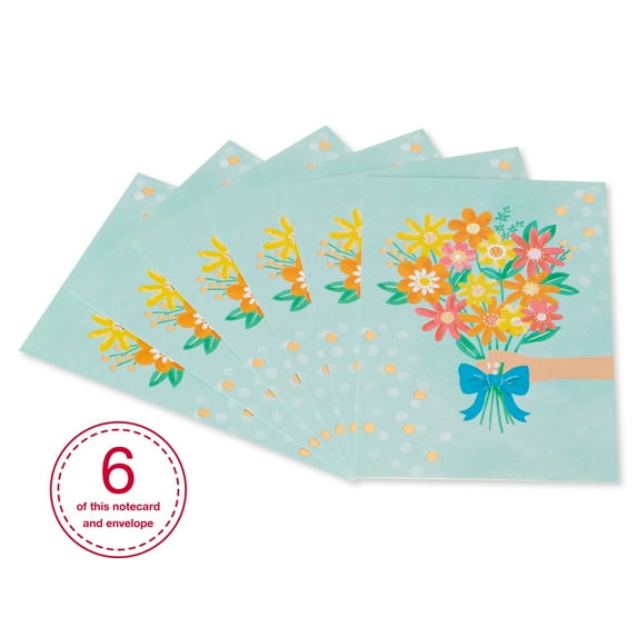 American Greetings Thank You Card (Bouquet, 6-Count)