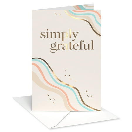 American Greetings Thank You Card (Simply Grateful)