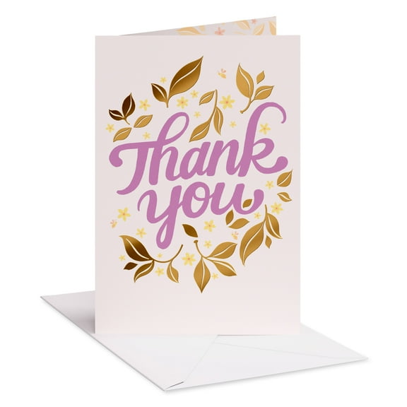 American Greetings Thank You Card  (Gratitude Blooms)