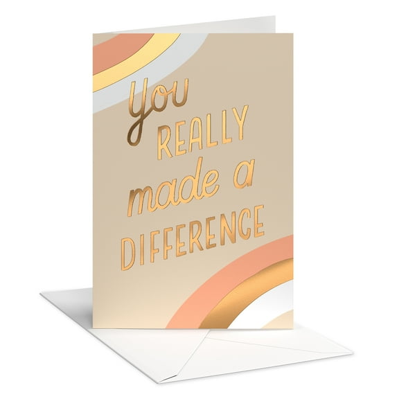 American Greetings Thank You Card (You Really Made a Difference)