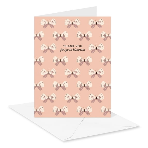 American Greetings Thank You Card Stationery Notes, Butterflies (10-Count)