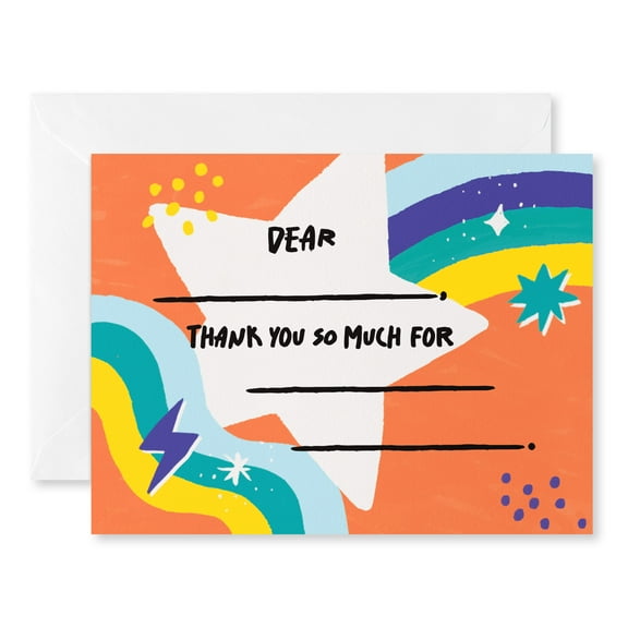 American Greetings Thank You Card Stationery Notes, Fill in the blank (10-Count)