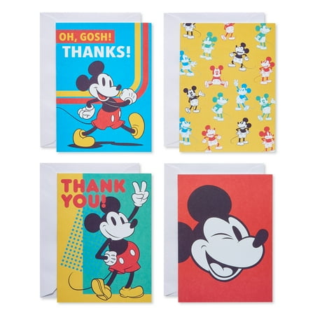 American Greetings Thank You and Blank Cards Bundle with Envelopes, Mickey Mouse (48-Count)