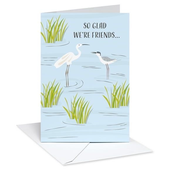 American Greetings Thinking of You Card for Friend (Serene Lakeside Birds)