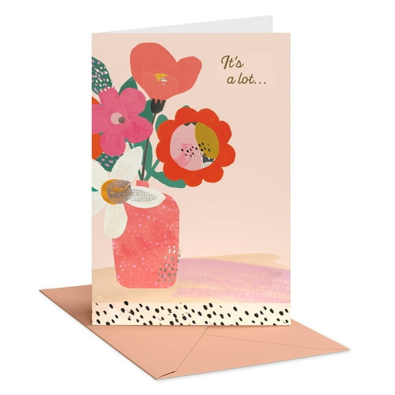 American Greetings Thinking of You Card for Friend (Vase with Flowers)
