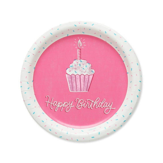 American Greetings Unicorn Party Supplies, Paper Dessert Plates (40-Count)