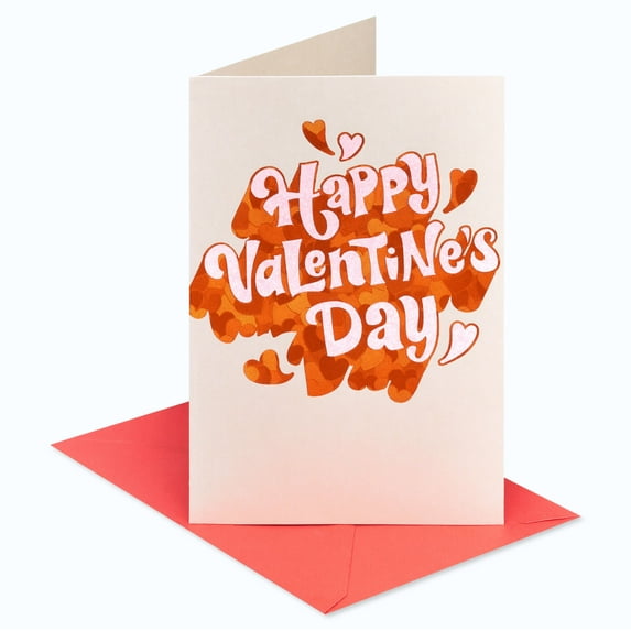 American Greetings Valentine's Day Card, Happy Valentine's Day Lettering