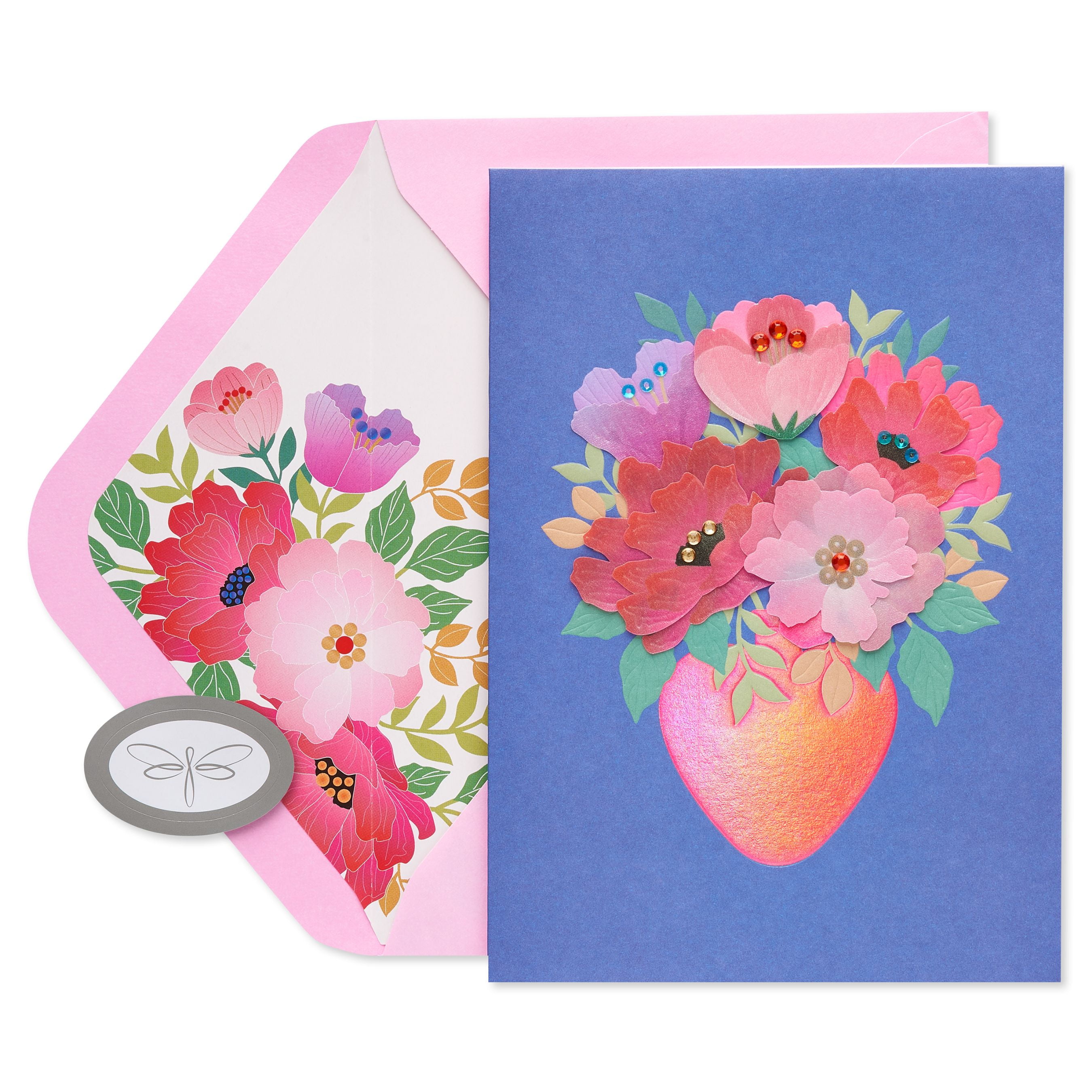 American Greetings Valentine's Day Card (Love Vase)
