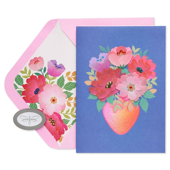 American Greetings Valentine's Day Card (Love Vase)