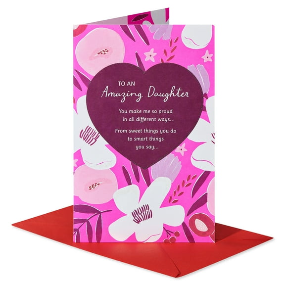 American Greetings Valentine's Day Card for Daughter (Proud of You)