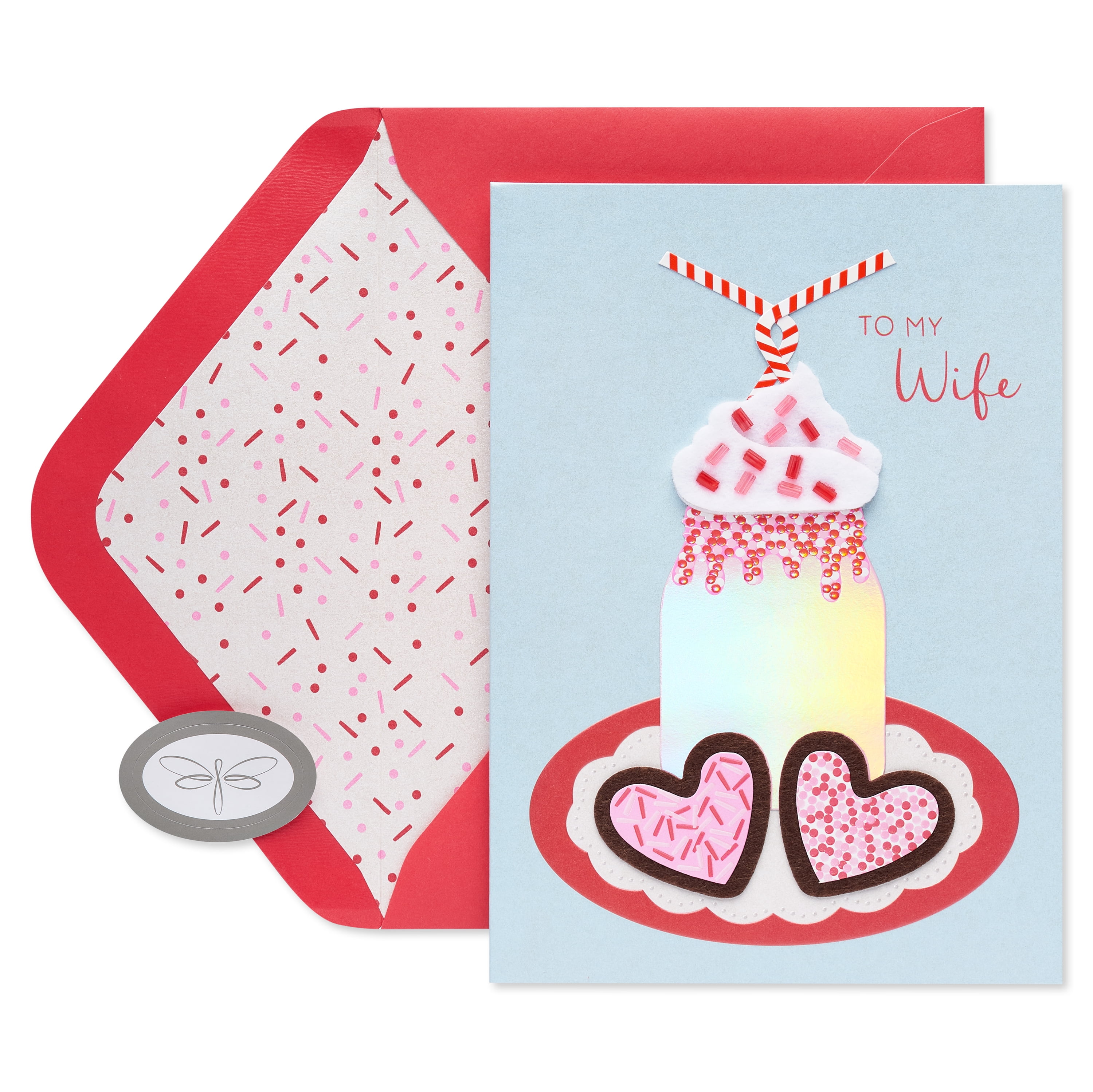 Piccadilly Greetings Valentinstagskarte „To My Lovely Wife“ – 25,4 X 17,8 Cm, Mit Umschlag, In UK Designed