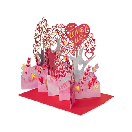 American Greetings Valentine's Day Pop-Up Card (Couple in Woods)