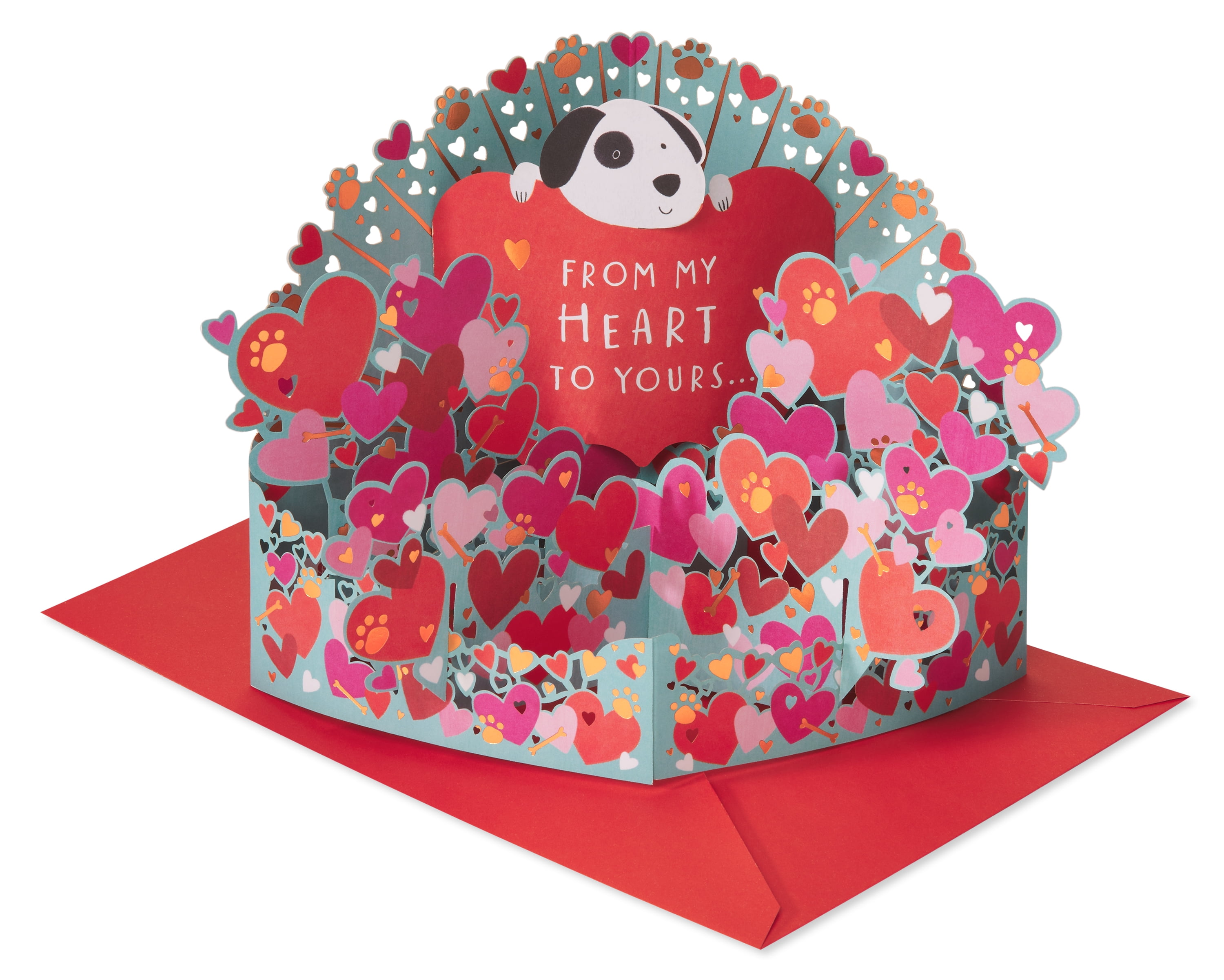 American Greetings Valentine's Day Card For Mom - "Great Big Thanks" Design With Foil Accent