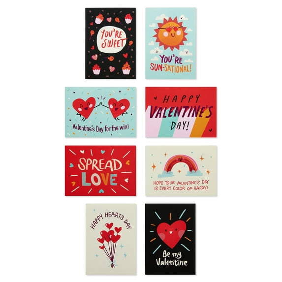 American Greetings Valentines Day Cards for Kids School and Classroom Exchange, Spread Love (40-Count)