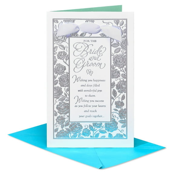 American Greetings Wedding Card for Bride and Groom ( Floral Love)
