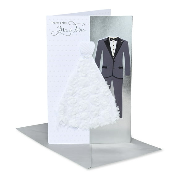 American Greetings Wedding Card for Bride and Groom (Mr. & Mrs.)