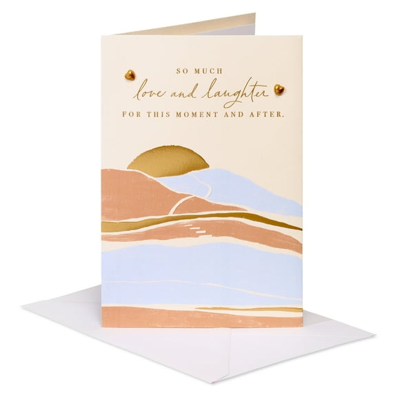 American Greetings Wedding Card for Bride and Groom (Summer Landscape)
