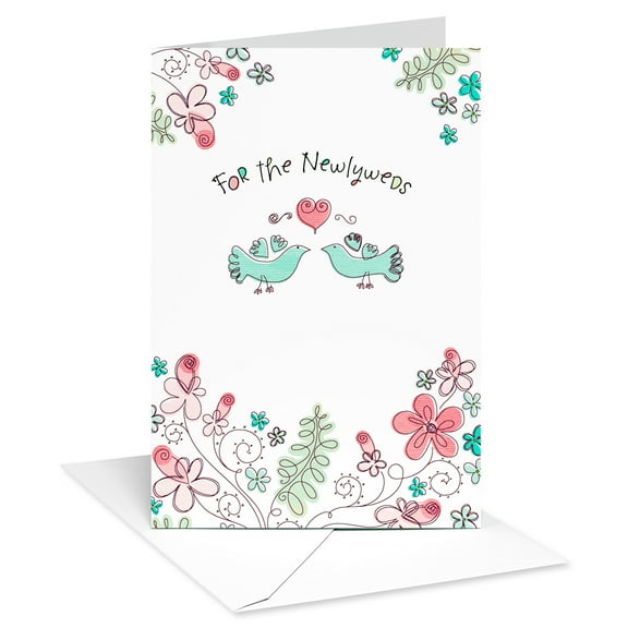 American Greetings Wedding Card for Bride and Groom (Two Love Birds)