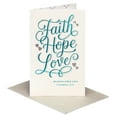 thumbnail image 1 of American Greetings Religious Wedding Card for Bride and Groom (Faith, Hope, Love), 1 of 3