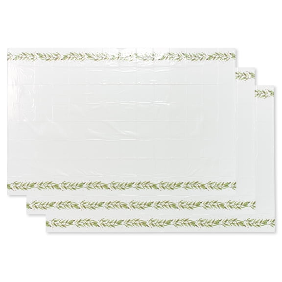 American Greetings Wedding or Bridal Shower Party Supplies, Plastic Table Covers (3-Count)