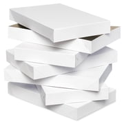 American Greetings Large White Shirt Boxes with Lids for All Holidays (6 Boxes, 14.75'' x 9.5'')