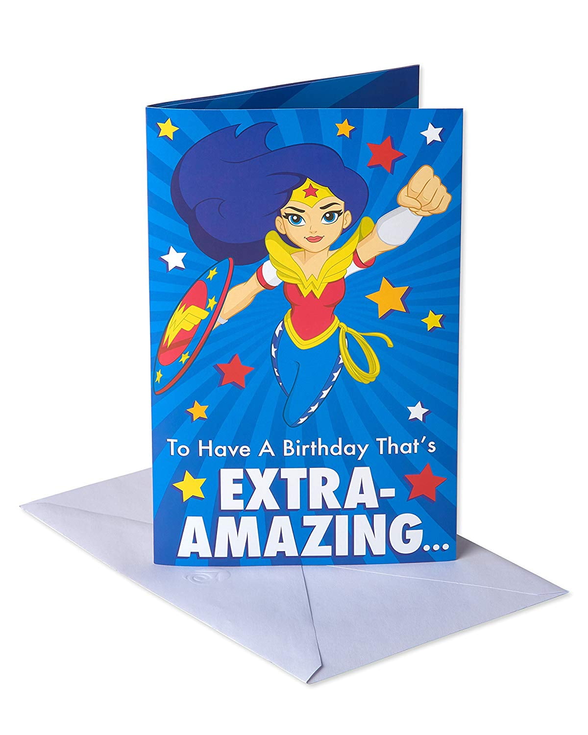 American Greetings Wonder Woman Birthday Card for Girl with Sound ...