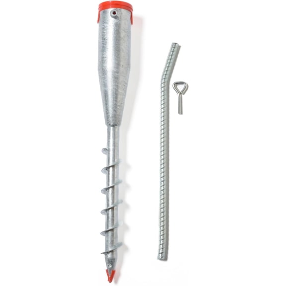 American Ground Screw Model 1 with Cap - Quick and Easy Pole Mounting System