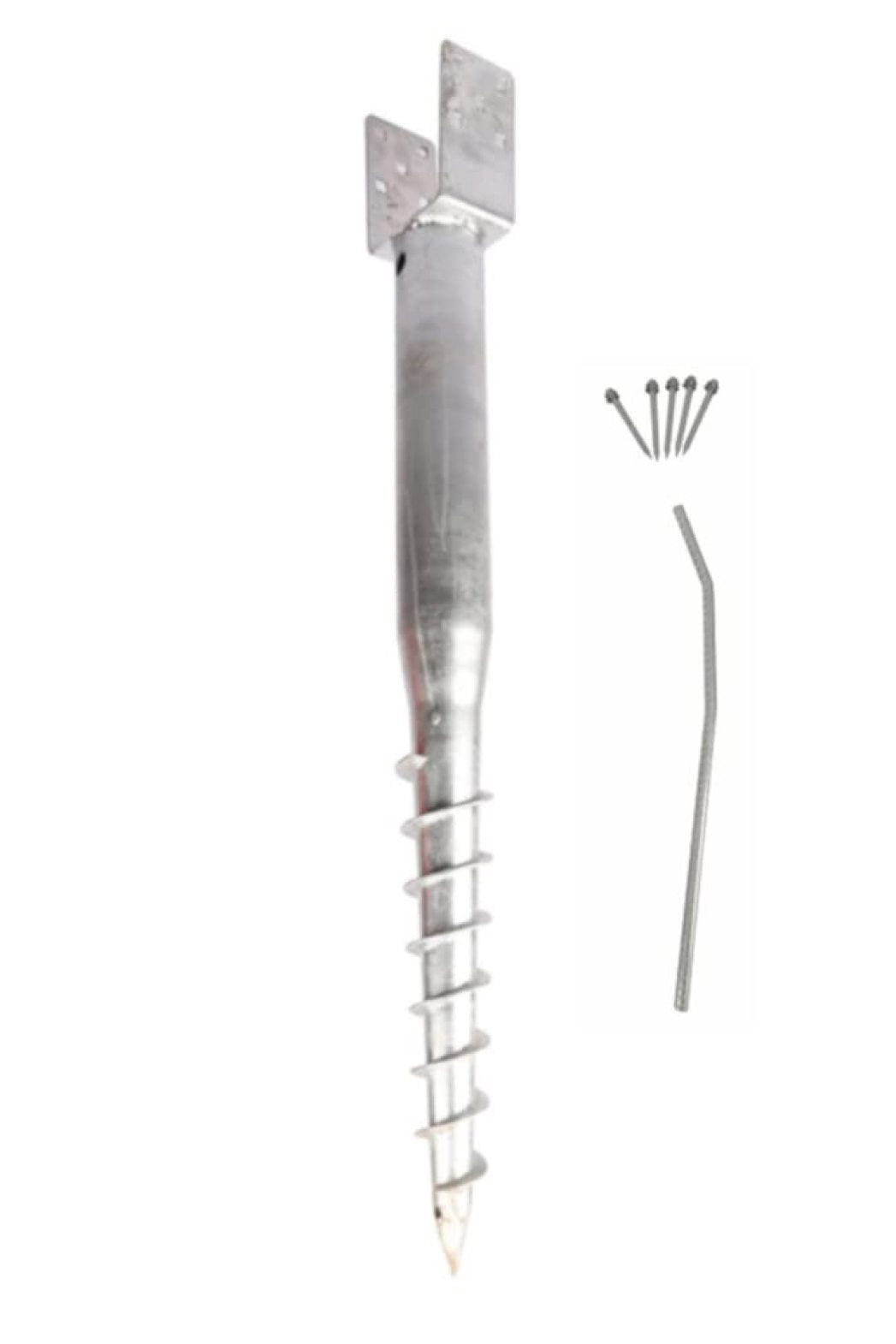 Screw In Post American Ground Screw U-Model - Easy-Install No-Dig Ground Anchor for ...