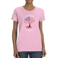 thumbnail image 1 of American Grown Albanian Roots T-Shirt Women -Smartprints Designs, Female x-Large, 1 of 4