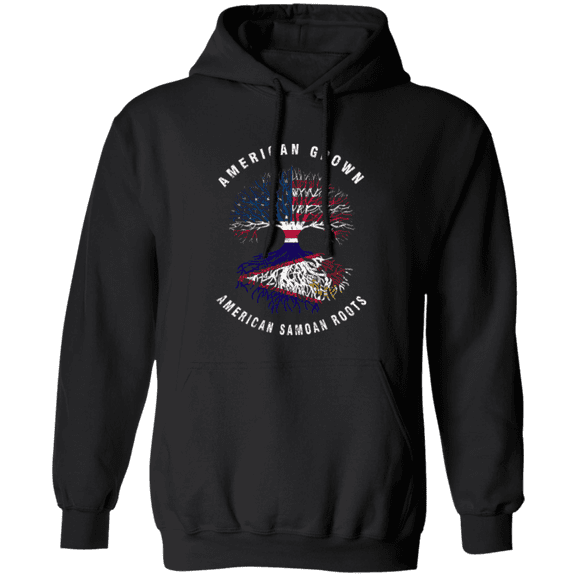 American Grown American Samoan Roots American Samoa Flag Souvenir Friendship Proud Pullover Hoodie