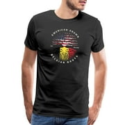 American Grown Belgian Roots Belgium Flag Men's Premium T-Shirt