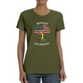 thumbnail image 1 of American Grown Bissauginean Root T-Shirt Women -Smartprints Designs, Female Small, 1 of 4