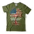 thumbnail image 1 of American Grown British Roots Shirt British UK Patriotic Shirt British Gifts United Kingdom Tee (Small Military Green), 1 of 6
