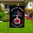 thumbnail image 1 of American Grown Canadian Roots Canada Flag Souvenir friendship Proud Garden Flag, Double-Sided Decorative Outdoor Flag, Patriotic Polyester Yard Flag 12 x 18 in, 1 of 5