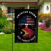 American Grown East Timorese Roots Garden Flag, Double-Sided Outdoor Yard Decor 11.5 x 17.5 Inch