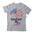 thumbnail image 1 of American Grown Filipino Roots Shirt Filipino Gifts Filipino Shirts Philippines USA Shirts (X-Large Grey), 1 of 6