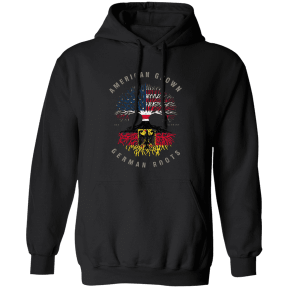 American Grown German Roots Germany Flag Souvenir Friendship Proud Pullover Hoodie