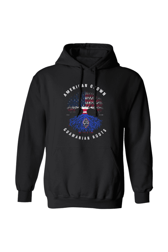 American Grown Guamanian Roots Guam Flag Souvenir Friendship Proud Pullover Hoodie
